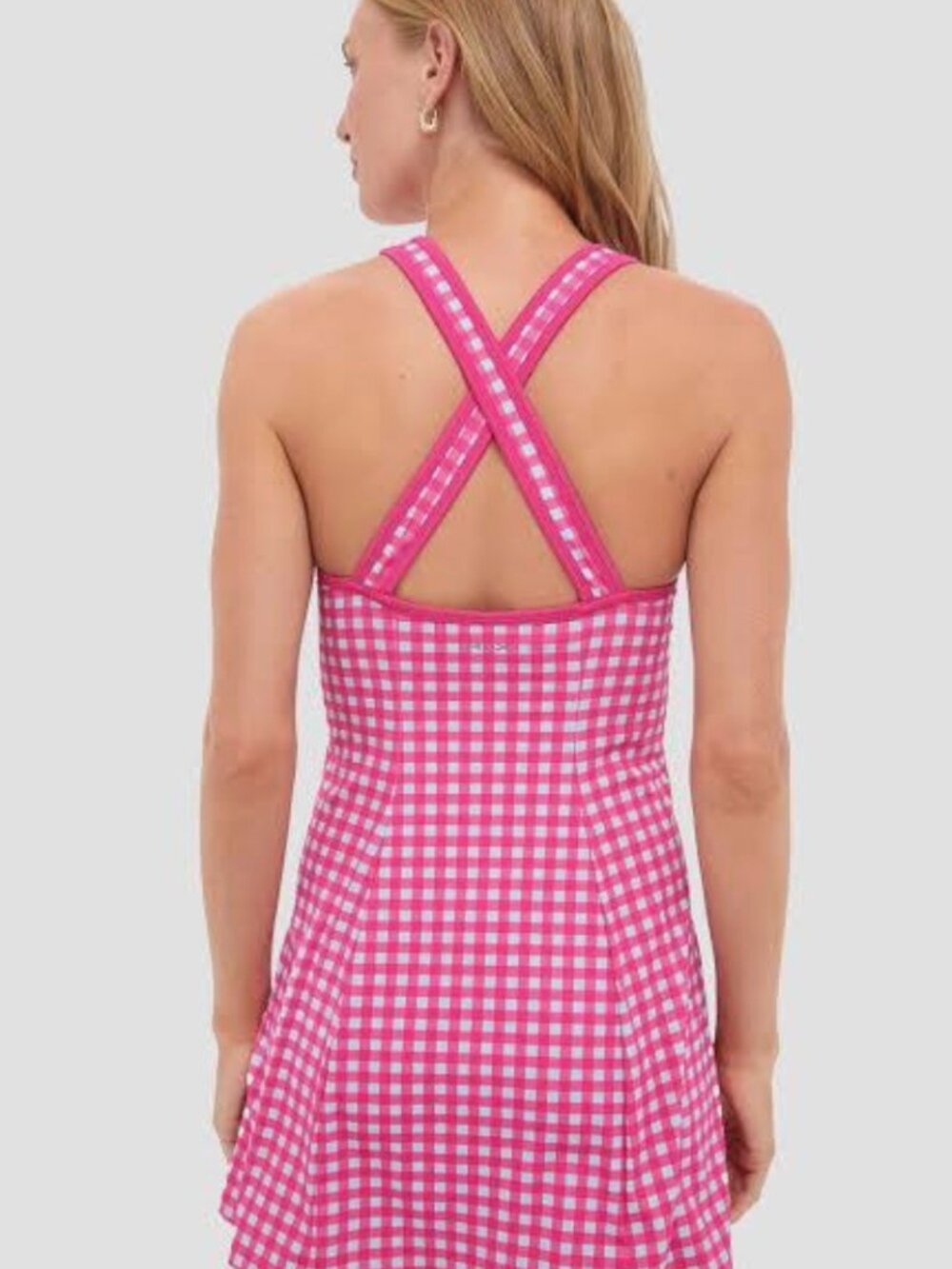 Ralph Lauren Pink Gingham Mini Dress - Picture 2 of 15
